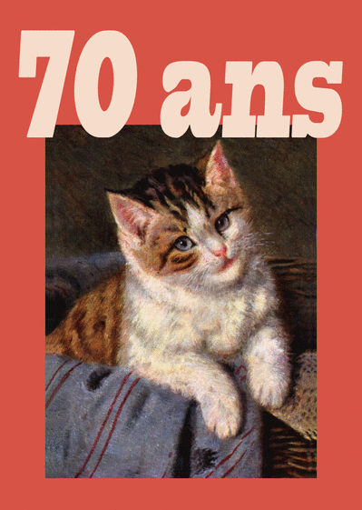 Carte Peinture D'un Petit Chat : Envoyer une Carte 